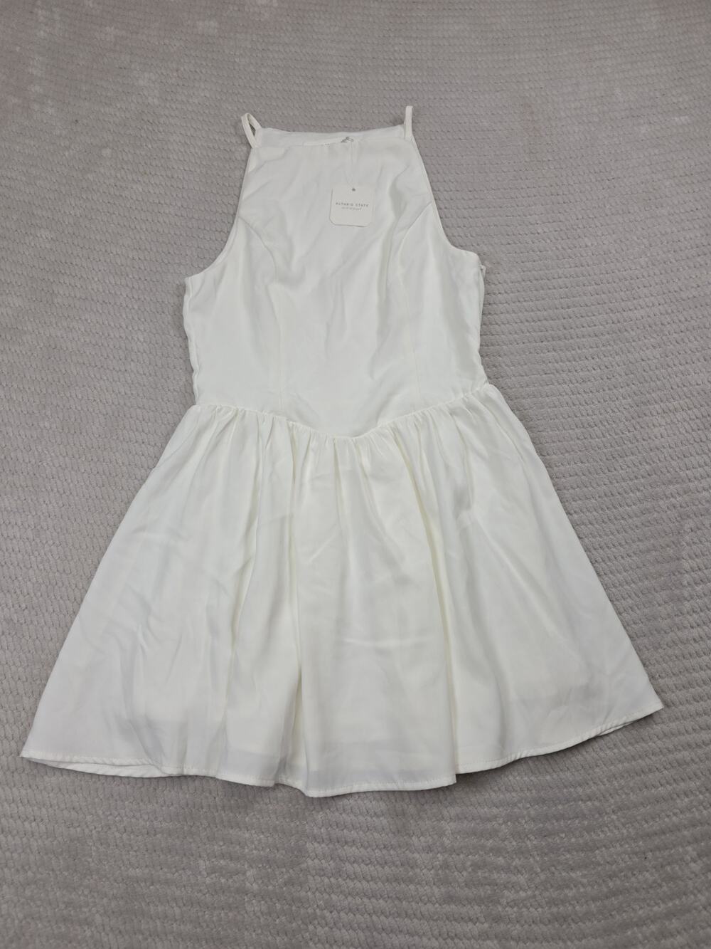 Altard State Dress Womens Small White Halter Mini Dress